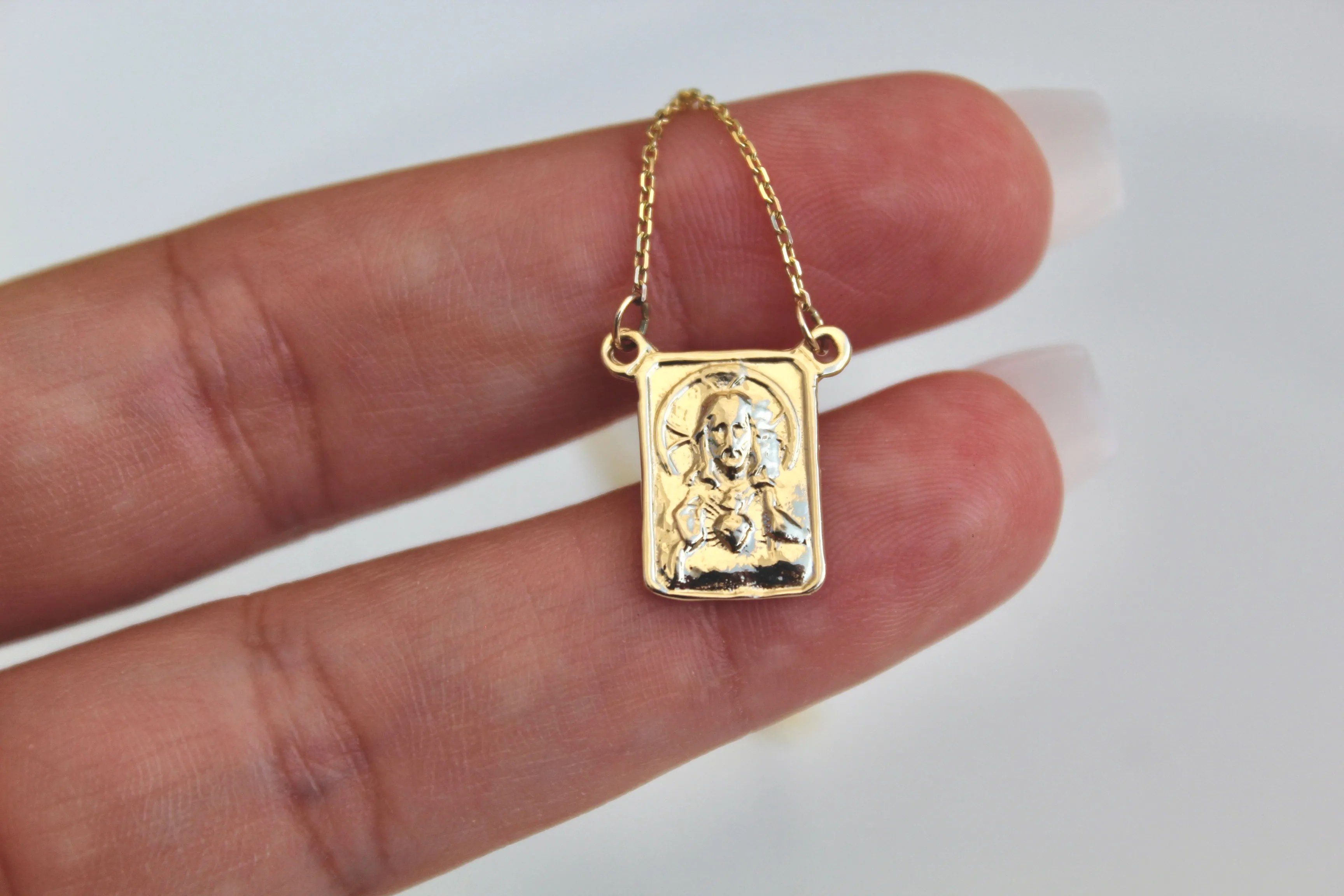 14K Gold Scapular