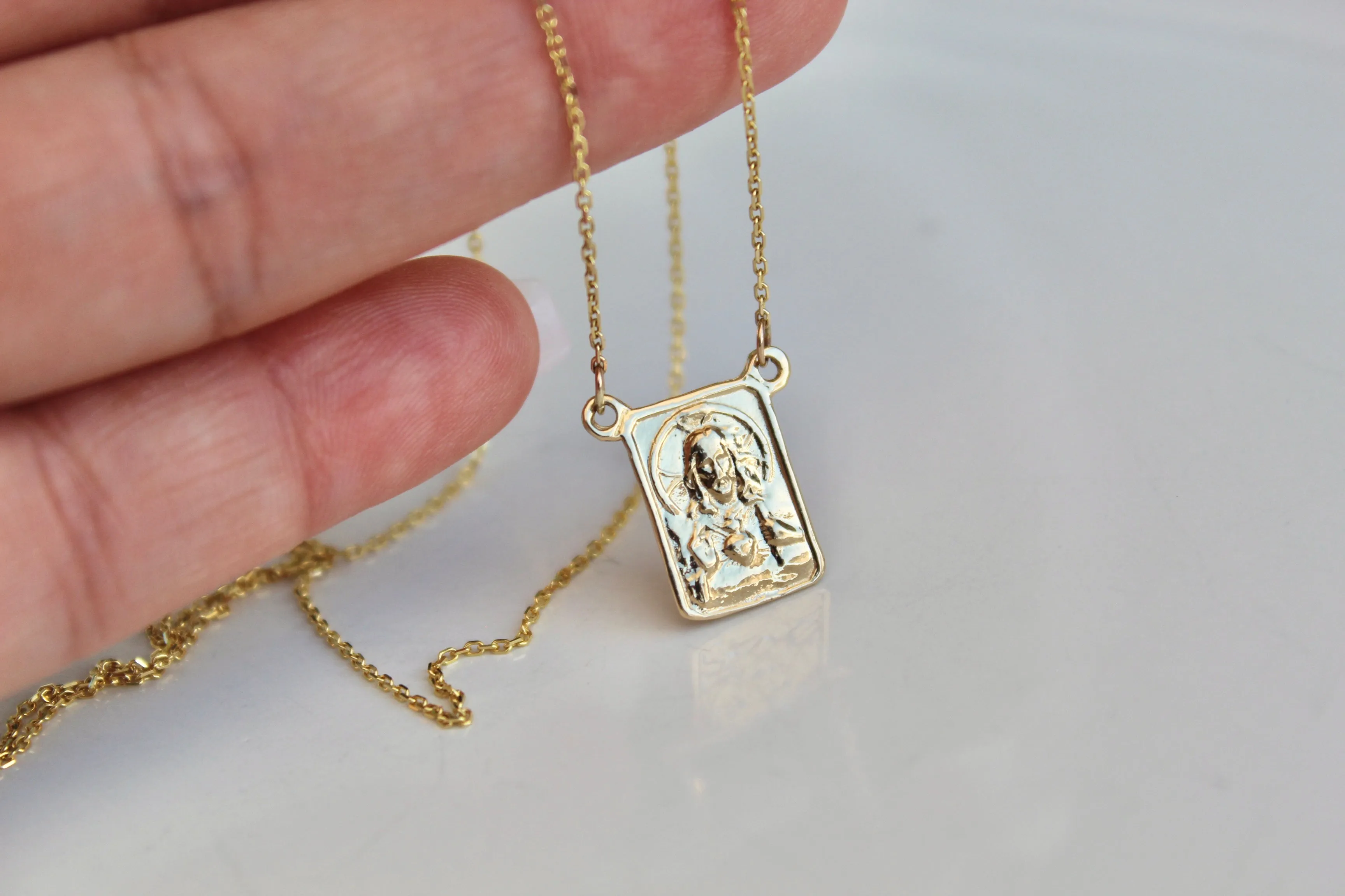 14K Gold Scapular