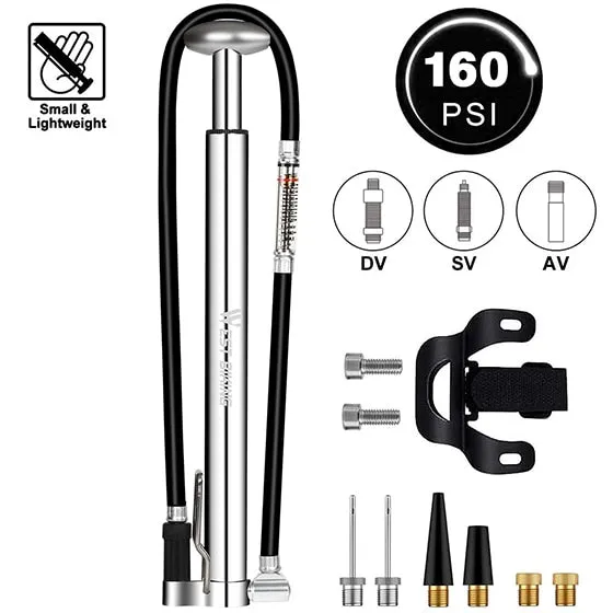 160PSI High Pressure Bicycle Pump Cycling Air Inflator MTB Bike Tyre Pump Bomba De Bicicleta AV/FV Bike Tire Pump