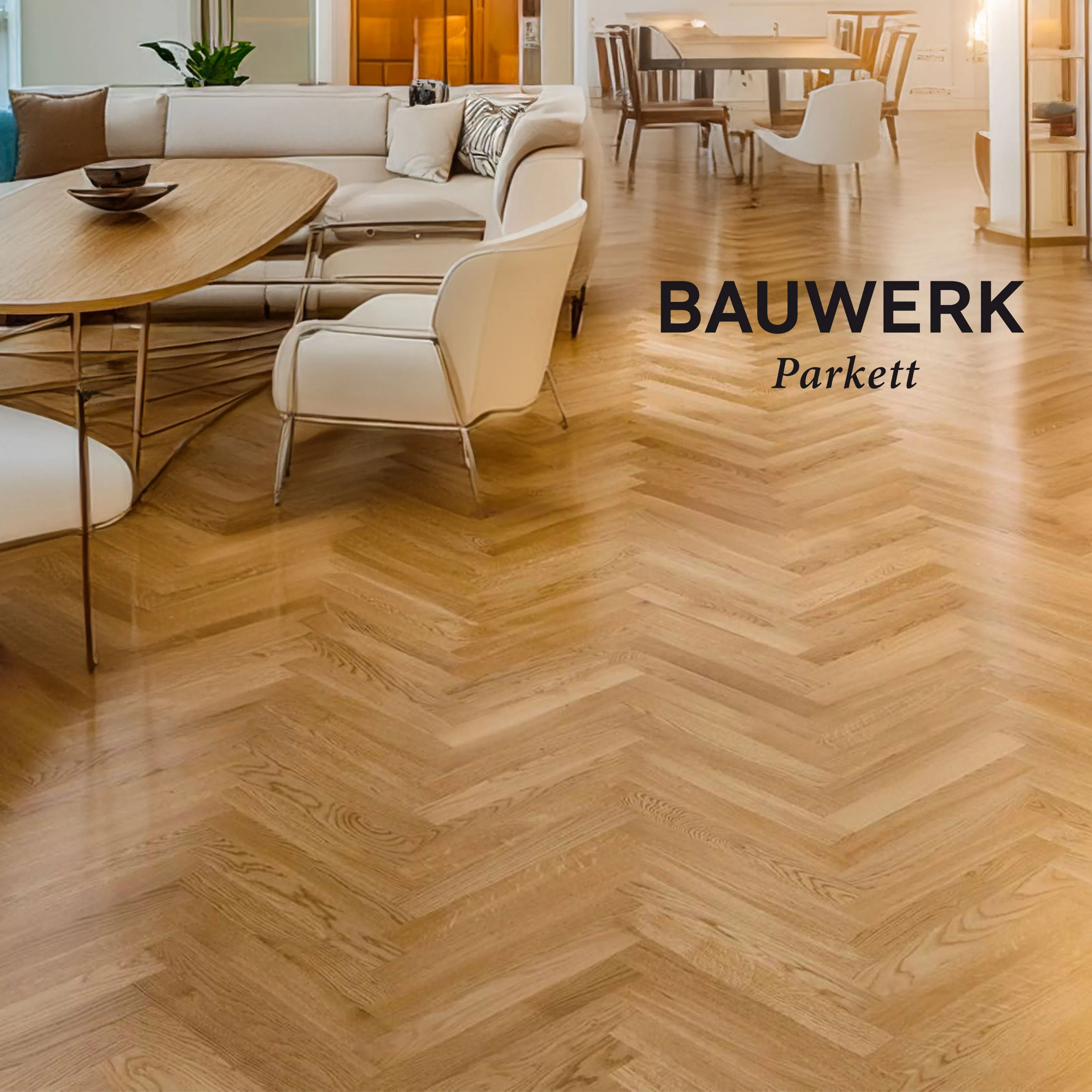 27,90€ mq ***STOCK AD ESAURIMENTO***Pacchi da 2,13mq di  Prefinito BAUWERK Monopark Rovere Spina 9,6x65x455 Verniciato (non nodato)