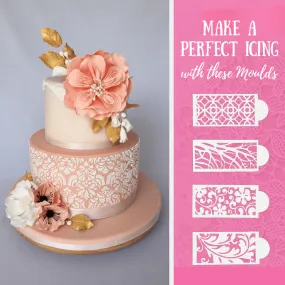 Beautifully Embossed - Cake Lace Mold (7 pcs set)