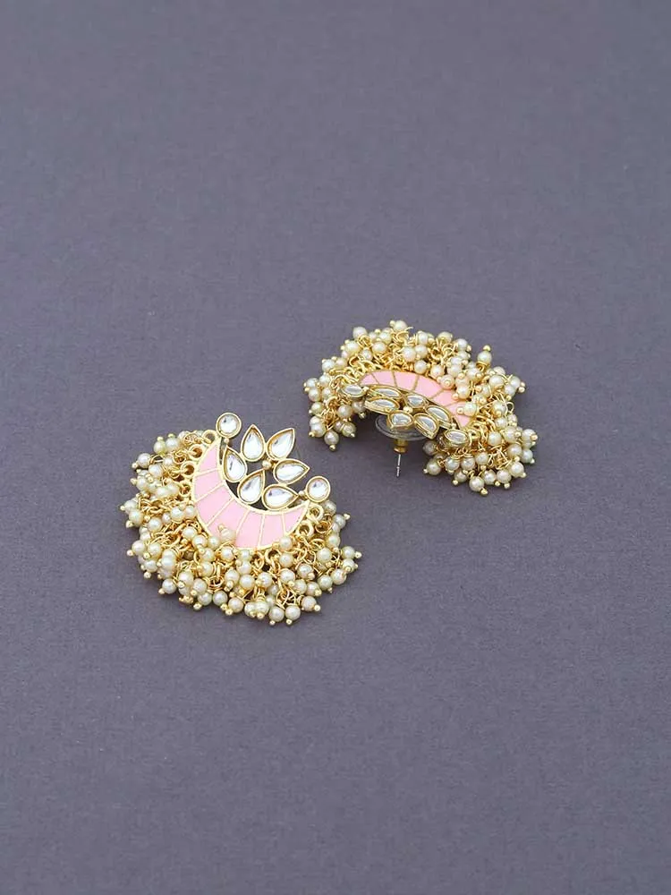 Blush Lunar Designer Studs