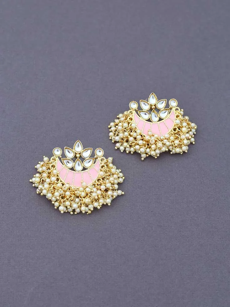 Blush Lunar Designer Studs