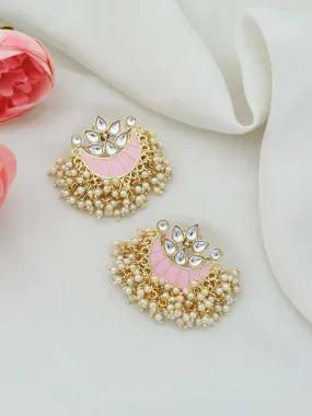 Blush Lunar Designer Studs