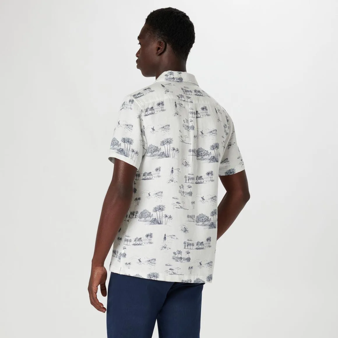 Bugatchi - Chemise à manches courtes Jackson Retro Coastal