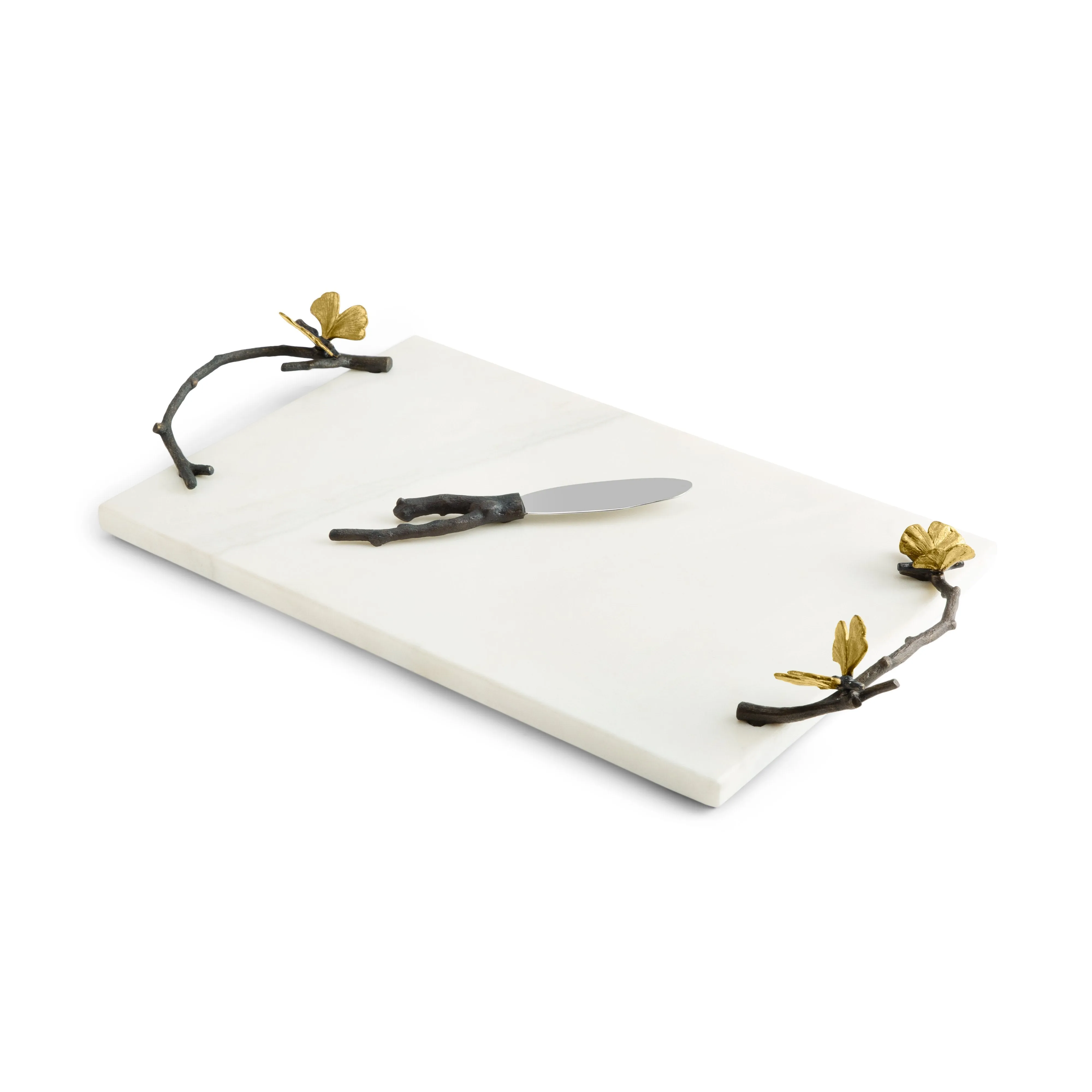 Butterfly Ginkgo Cheese Board with Knife