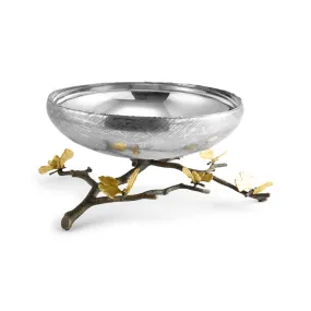 Butterfly Ginkgo Footed Bowl