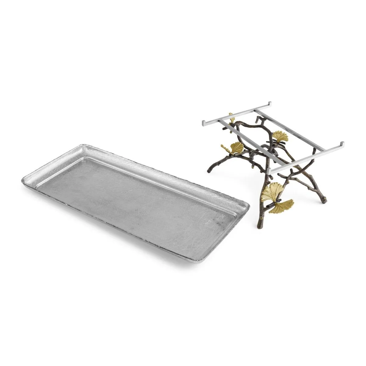 Butterfly Ginkgo Large Footed Tray