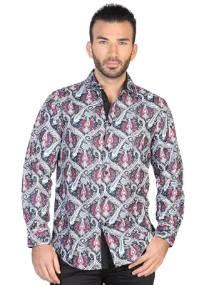 Camisa Casual Manga Larga para Hombre 'El Señor de los Cielos' *ROJO-43059*