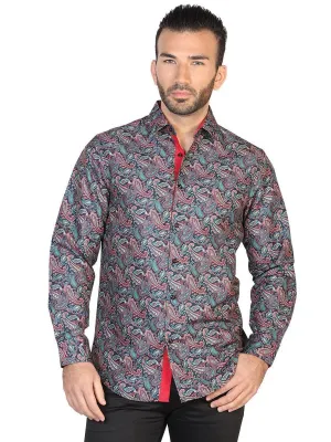 Camisa Casual Manga Larga para Hombre 'El Señor de los Cielos' *VERDE-43058*