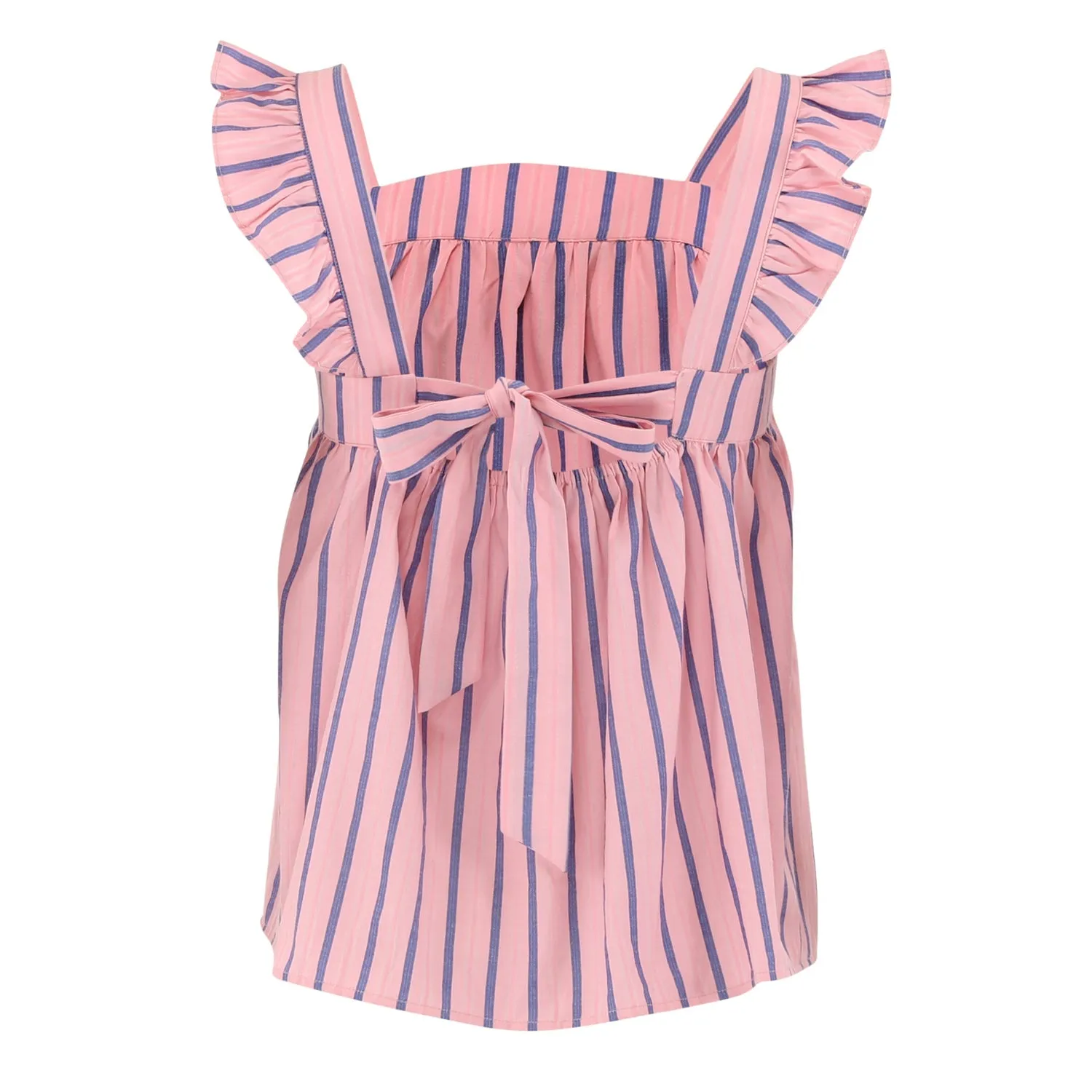 Continue Lulu bow top pink stribe