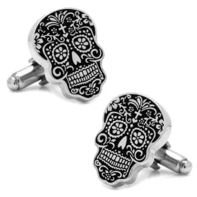 Cufflinks Inc- Silver Day of the Dead Cufflinks