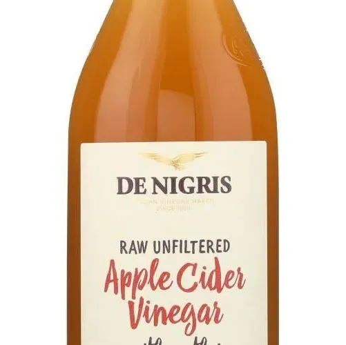 De Nigris, Raw Apple Cider Vinegar with Mother Organic 34 fl oz./1Lt. (Case of 6-Bottles )