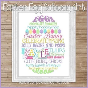 Easter Egg Subway Art PRINTABLE