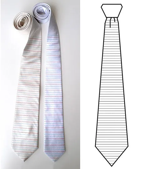 Elementary Penmanship Silk Necktie