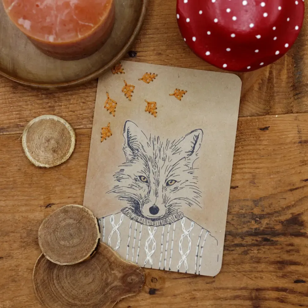 Embroidery Cards - Kit on Paper