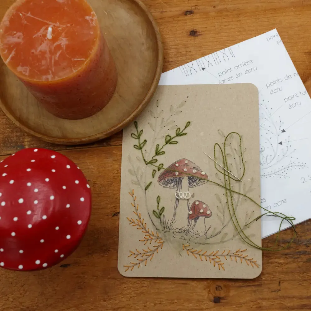 Embroidery Cards - Kit on Paper