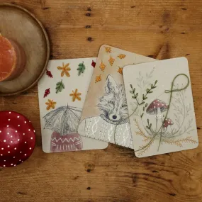 Embroidery Cards - Kit on Paper