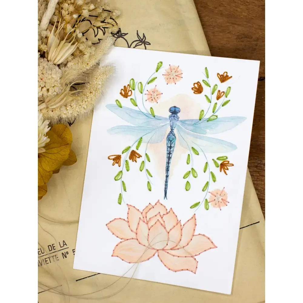 Embroidery Cards - Kit on Paper