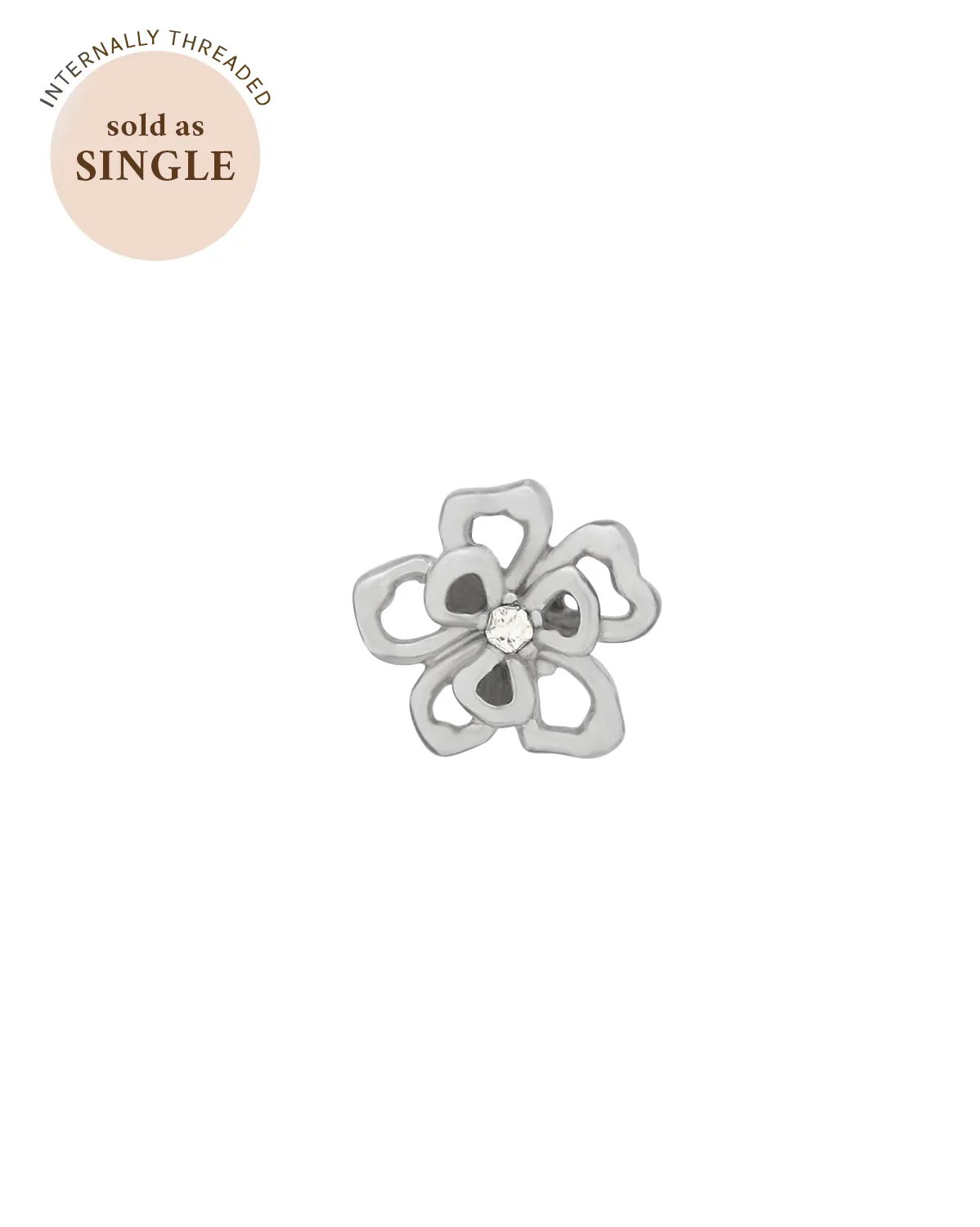 Fleur Petite Stud - Sterling Silver