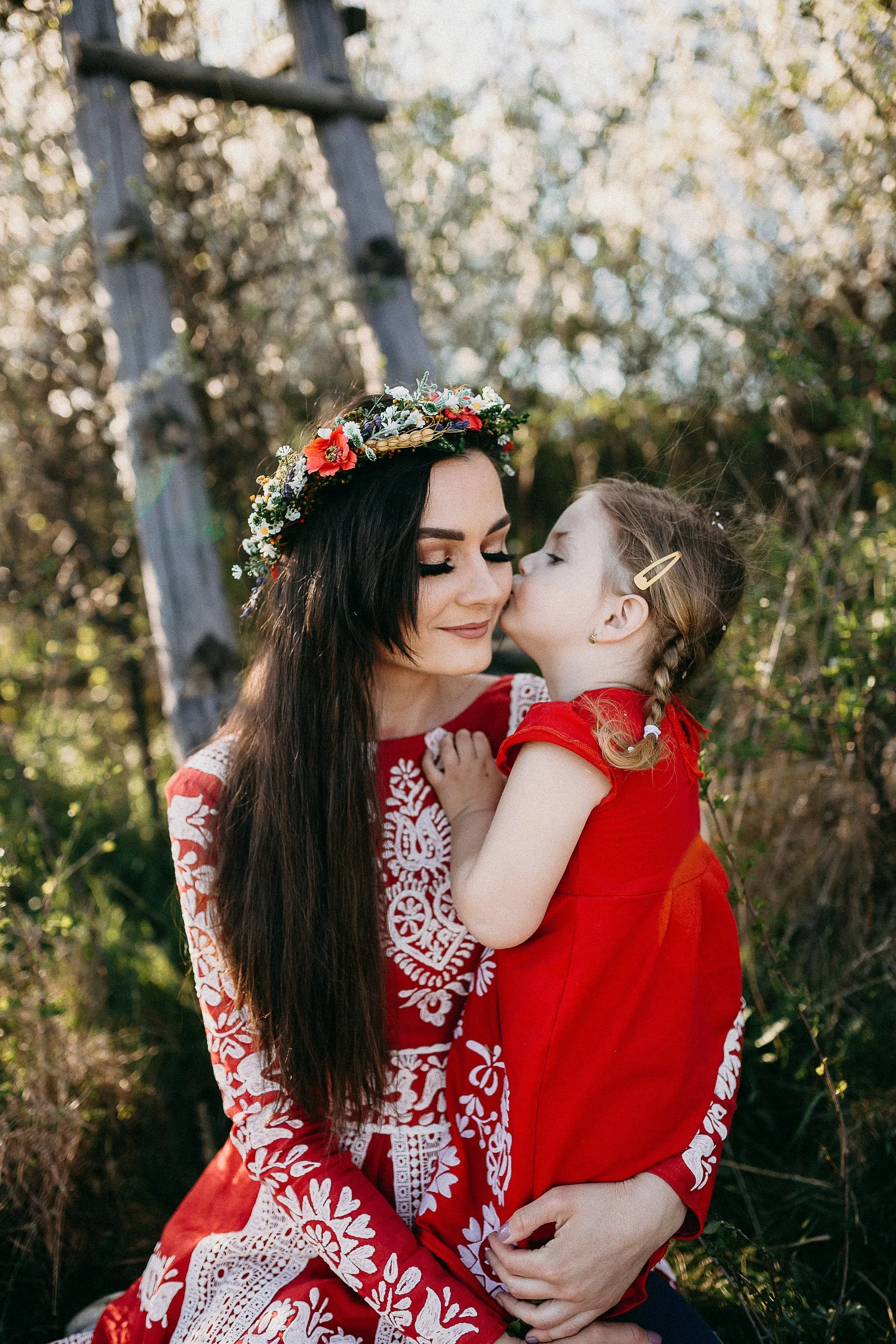 Folk crown with poppy flower and ear of wheat Bridal colourful wreath Flower hair wreath Handmade hair wreath Floral headpiece Hair jewellery