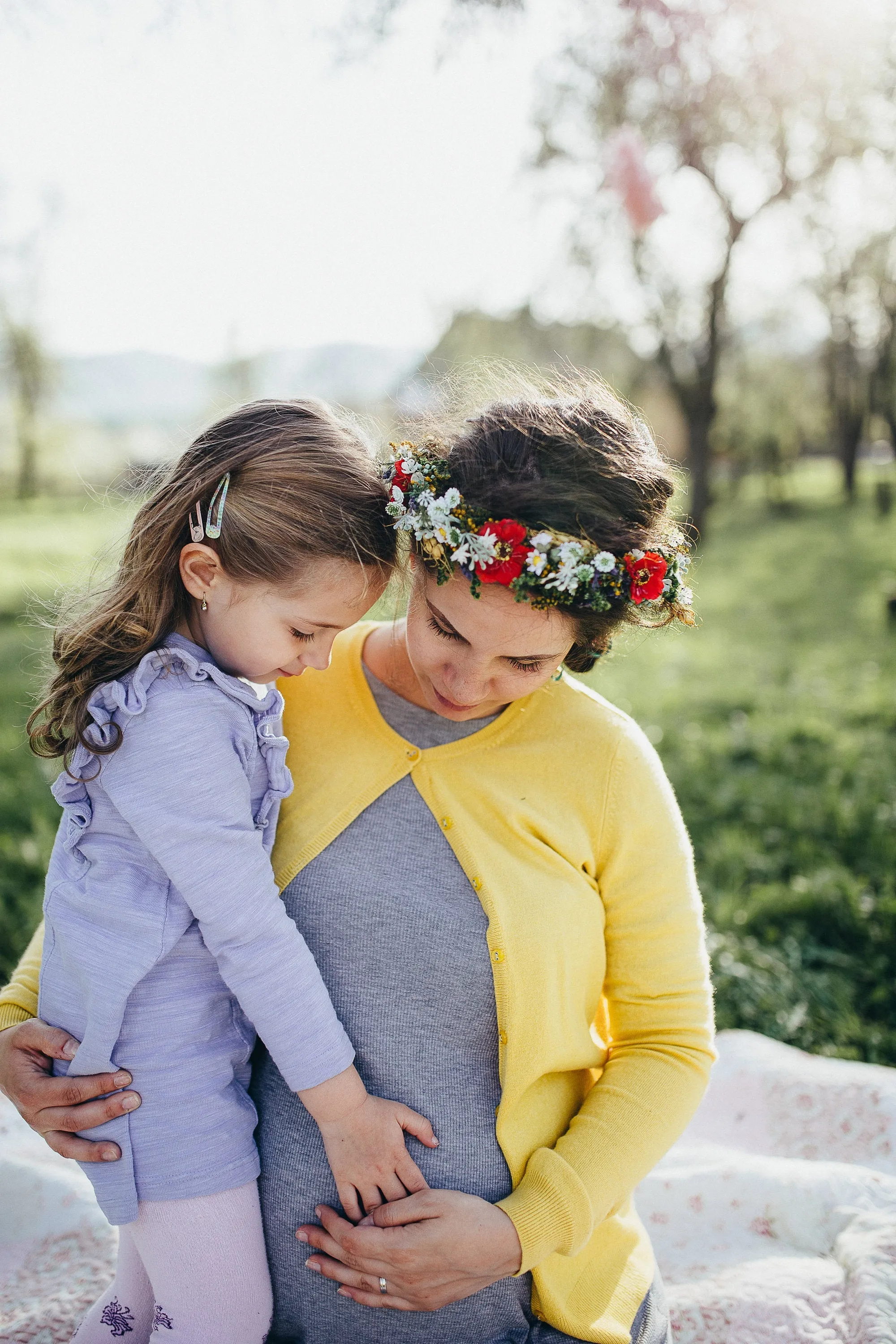 Folk crown with poppy flower and ear of wheat Bridal colourful wreath Flower hair wreath Handmade hair wreath Floral headpiece Hair jewellery