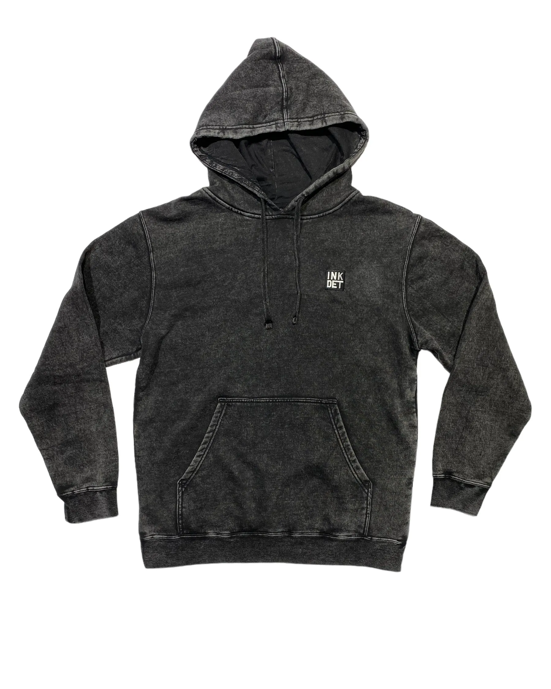 Ink Detroit - My Detroit Players Mineral Wash Hoodie - Black