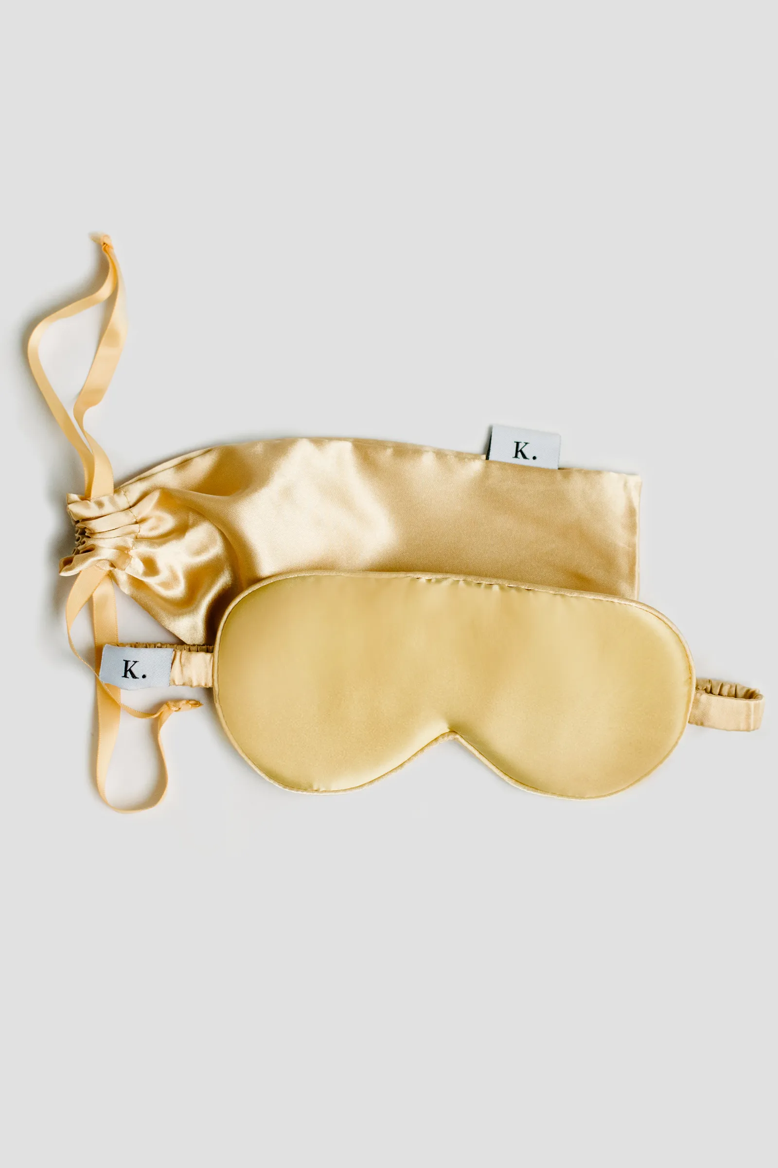 KIP Mulberry Silk Sleep Mask in Gold