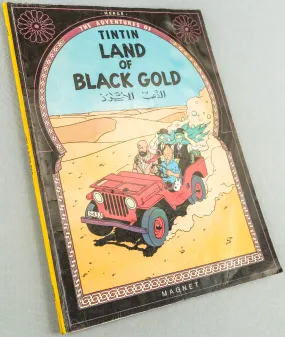 Land of Black Gold - Tintin Magnet UK Paperback Edition Book 1980s