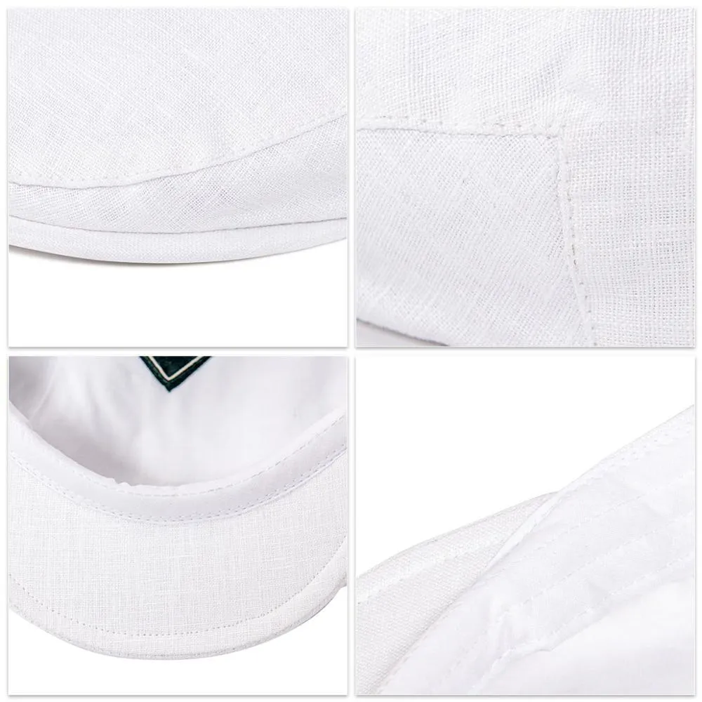 Linen Flat Cap