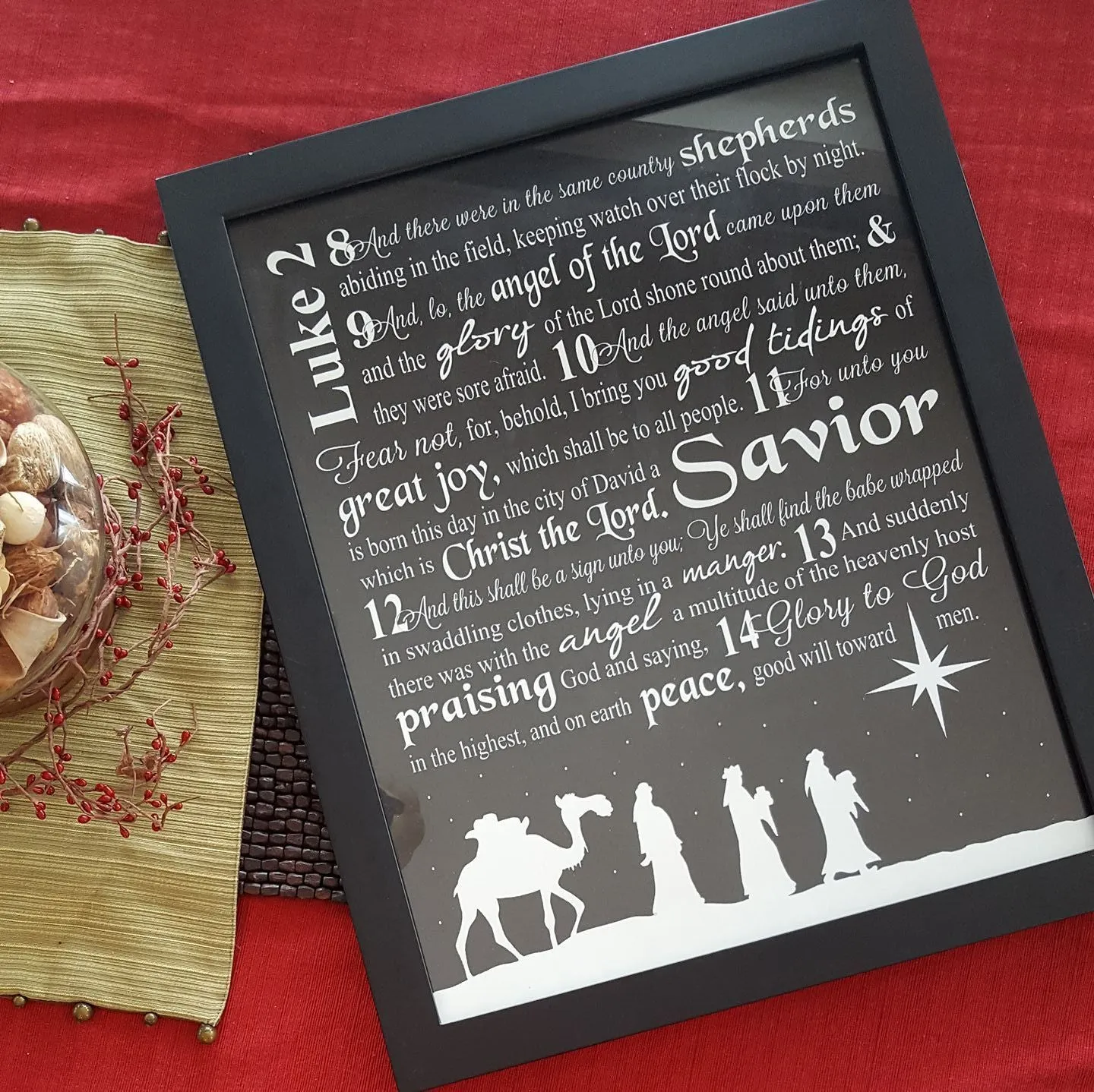 Luke 2 Nativity Christmas Subway Art PRINTABLES