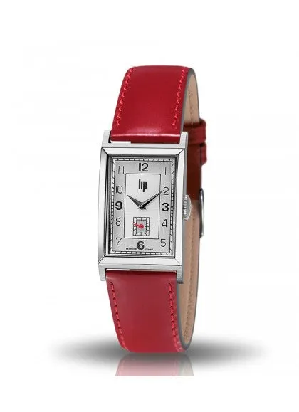 Montre Lip - Churchill T18 bracelet rouge