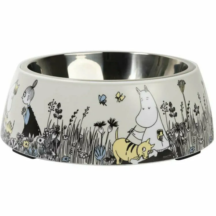 Moomin For Pets Food Bowl Grey L - Muurla