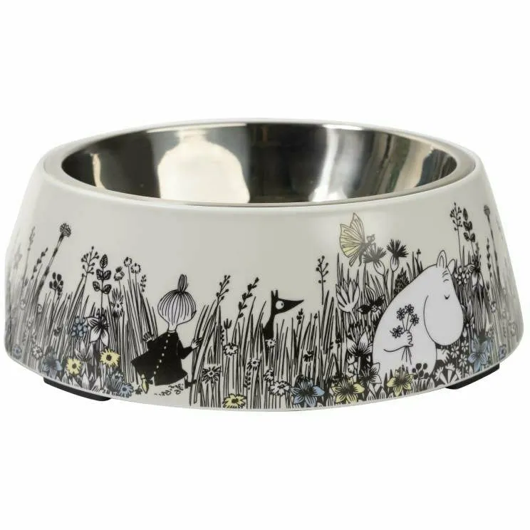 Moomin For Pets Food Bowl Grey L - Muurla