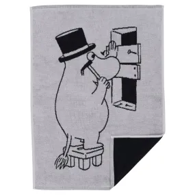 Moominpappa GOTS Hand Towel 50x70cm Grey - Moomin Arabia