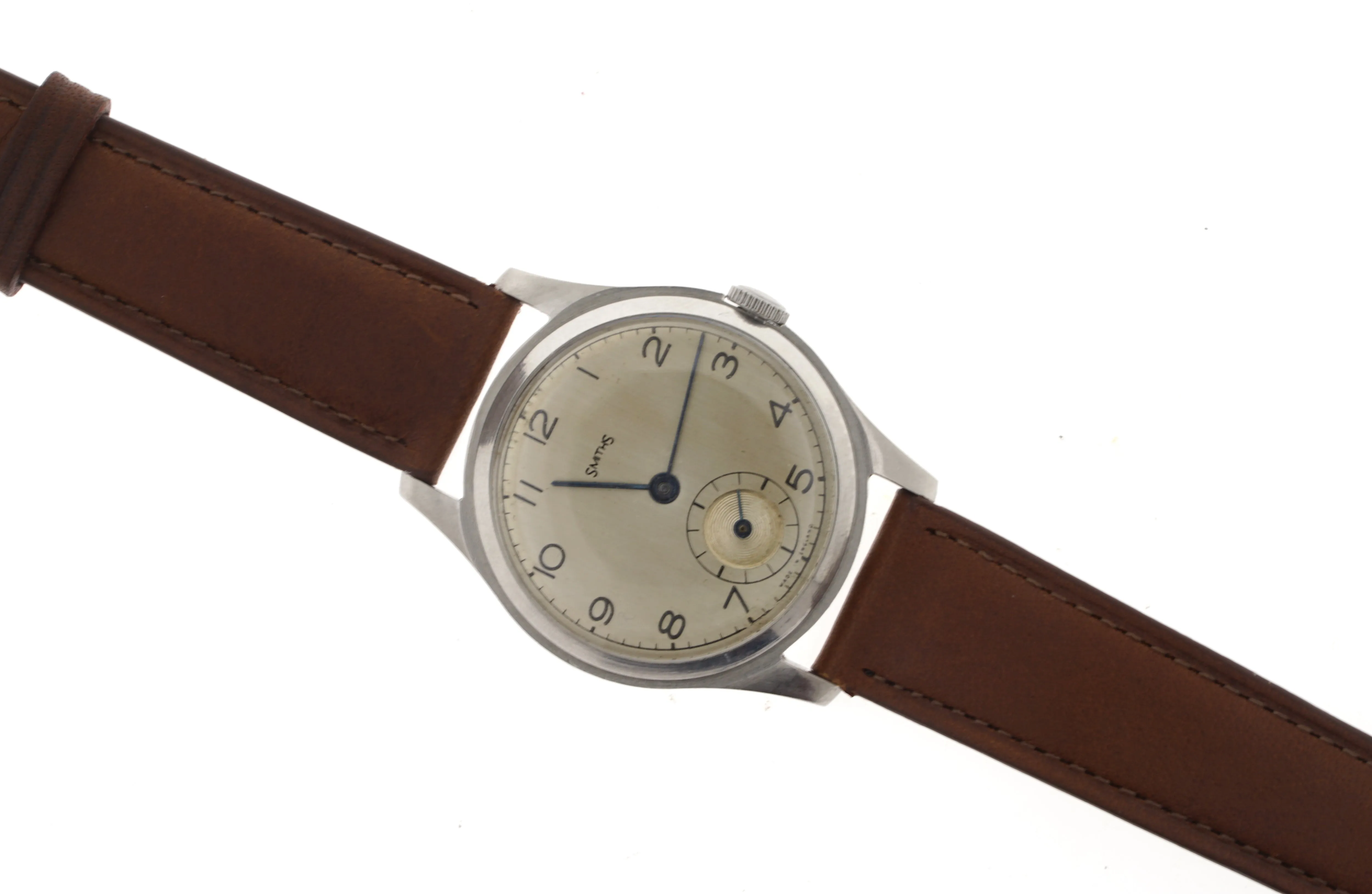 SMITHS EARLY 6RG FULLY STAINLESS STEEL 1947 WRISTWATCH SERVICED