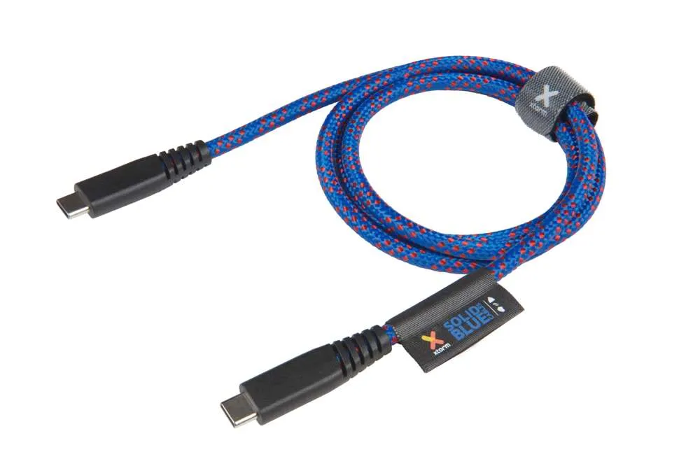 Solid Blue USB-C Kabel - 1 Meter