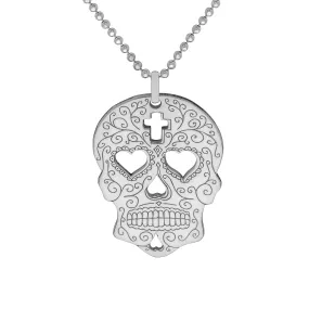 Sugar skull (heart eyes) Necklace