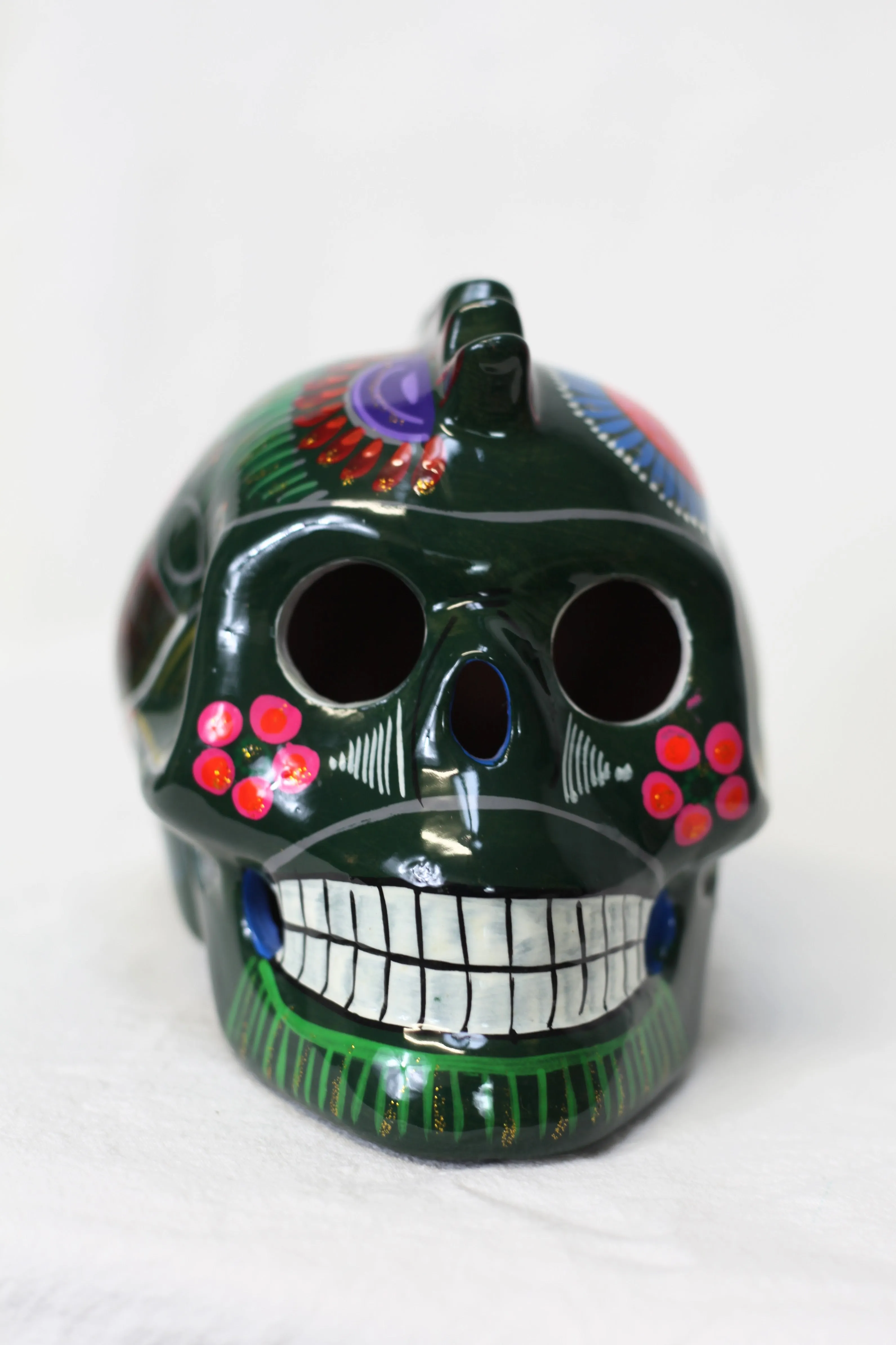 Sugar Skull w/Mohawk - Large