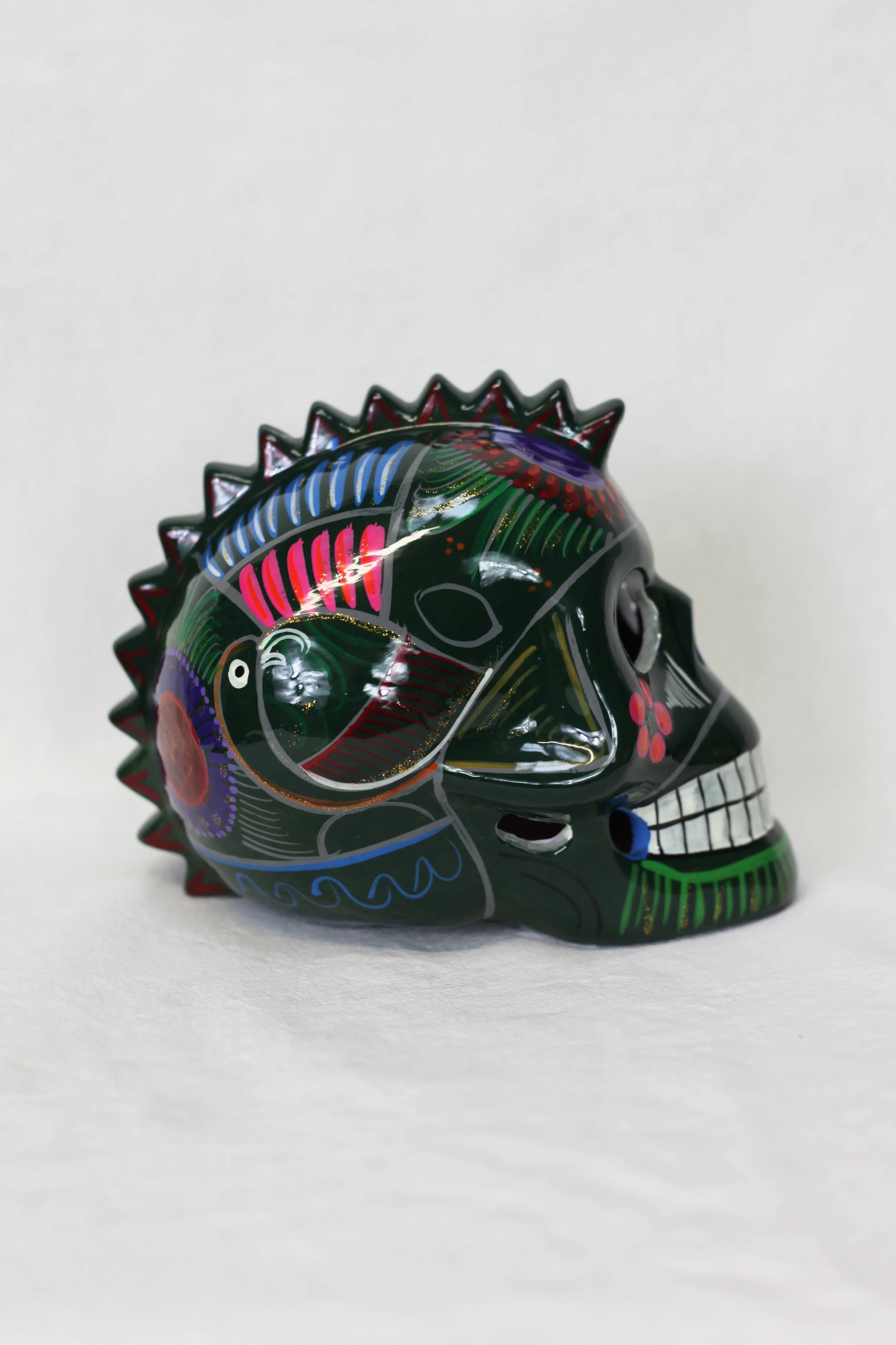 Sugar Skull w/Mohawk - Large