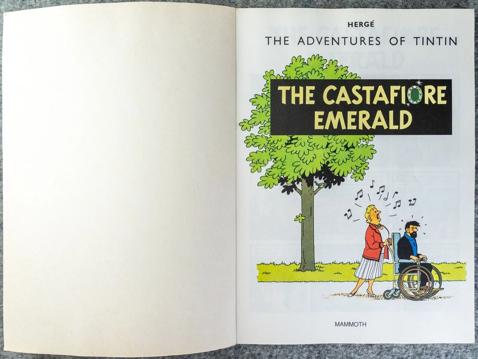 The Castafiore Emerald - Tintin Mammoth UK Paperback Edition Book 1990s