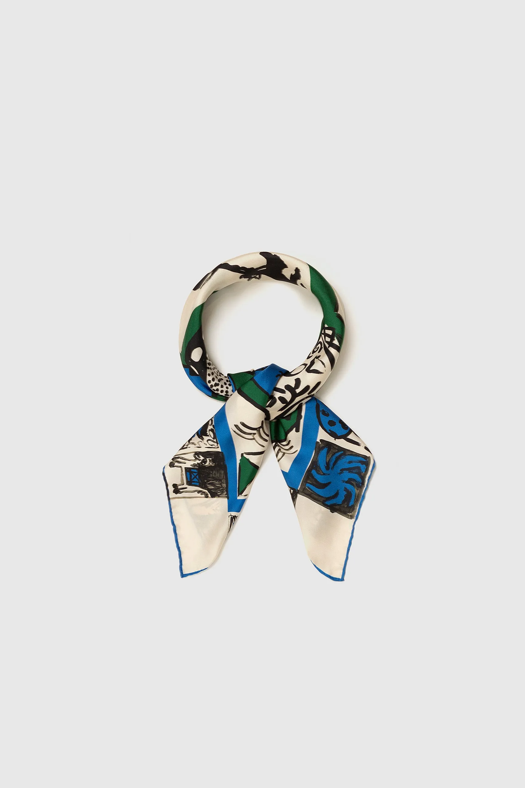 THE POMPEII X GABINETE PRINTED SCARF