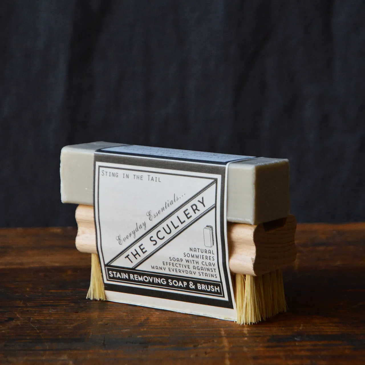 The Scullery Stain Remover Soap & Laundry Brush