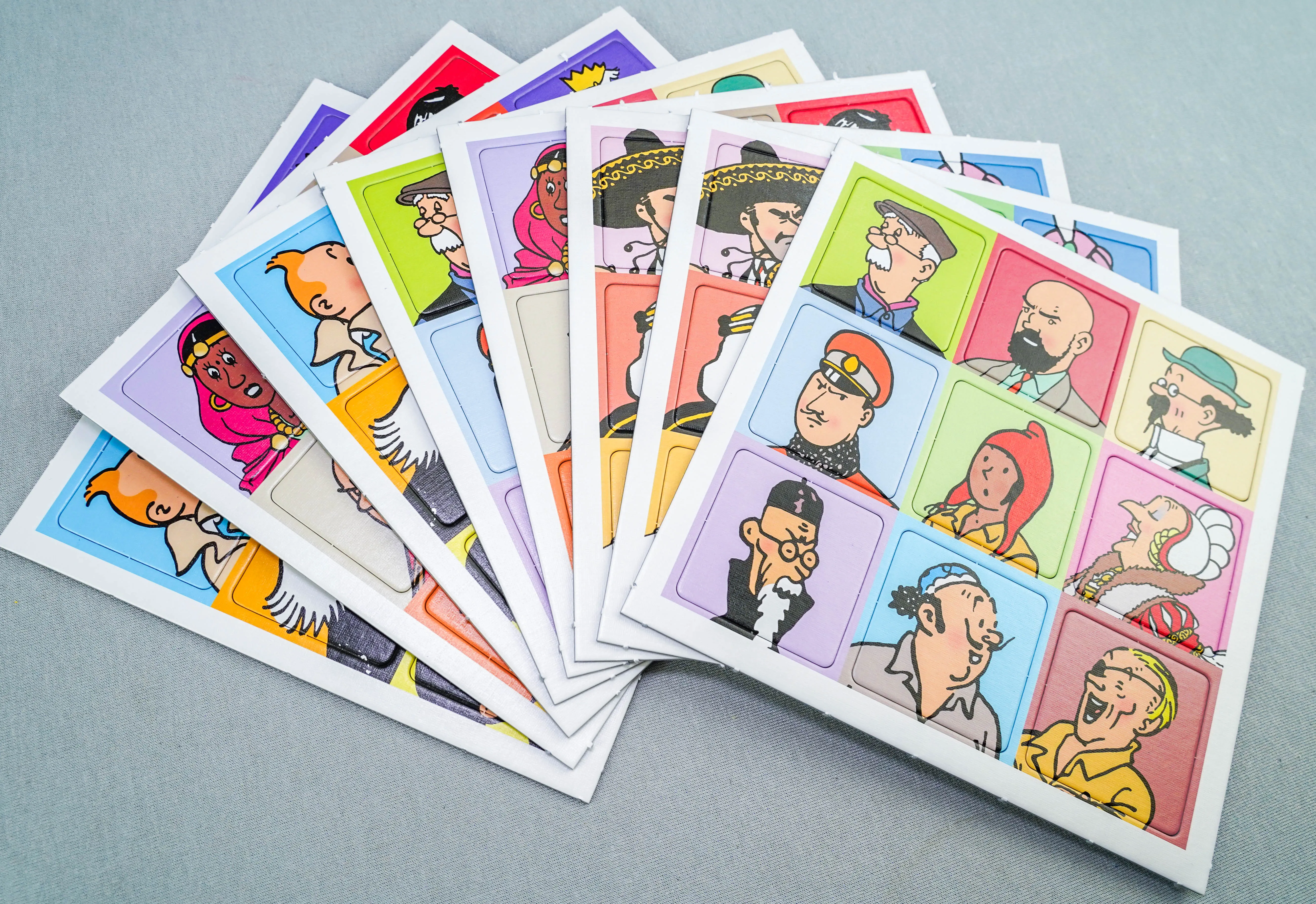 Tintin Moulinsart Memory Game Playing Cards: Character Cards