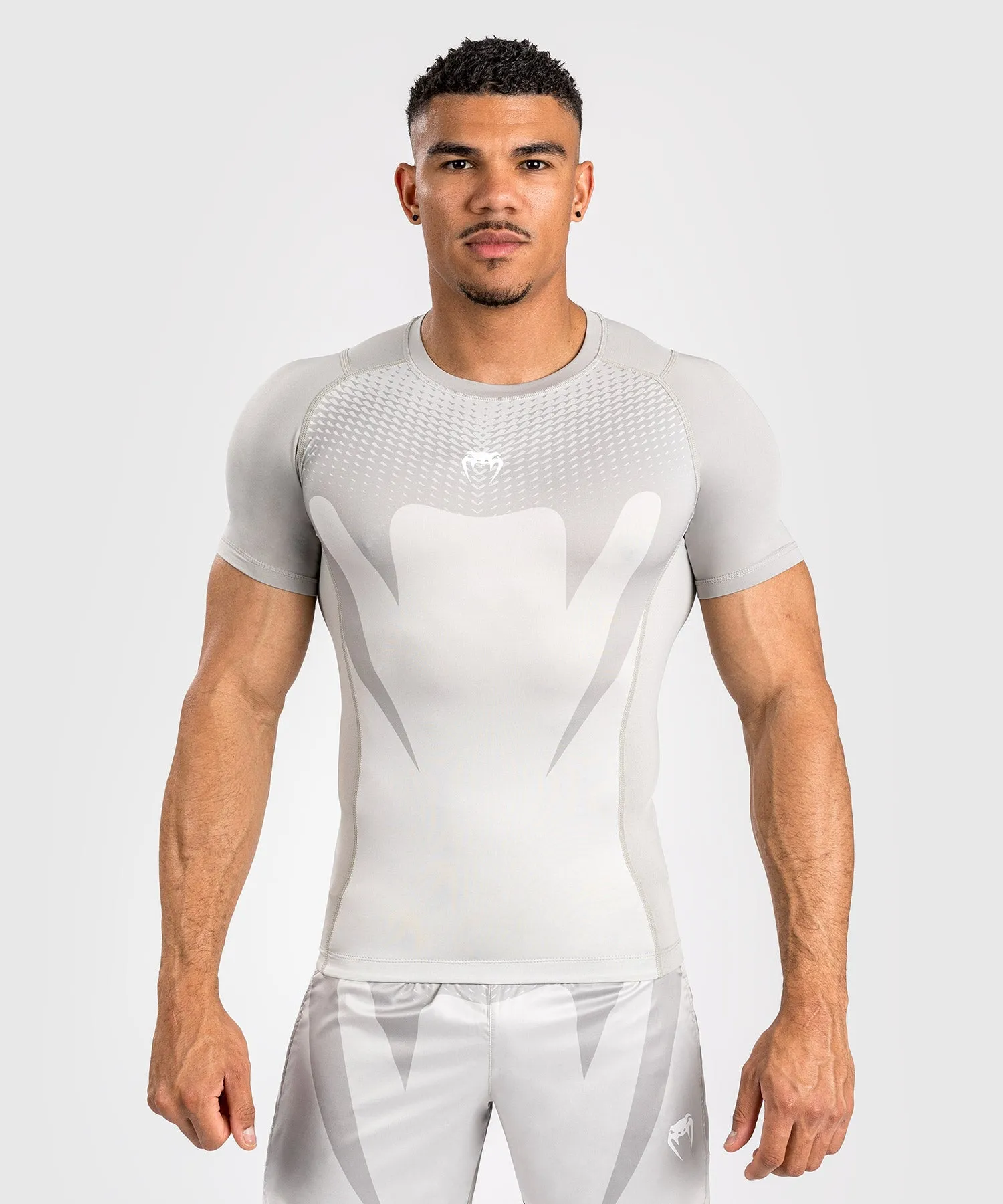 Venum Attack Men's Short Sleeve Rashguard - Sand