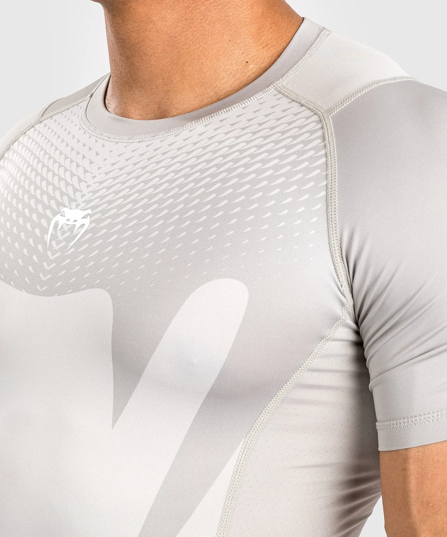 Venum Attack Men's Short Sleeve Rashguard - Sand