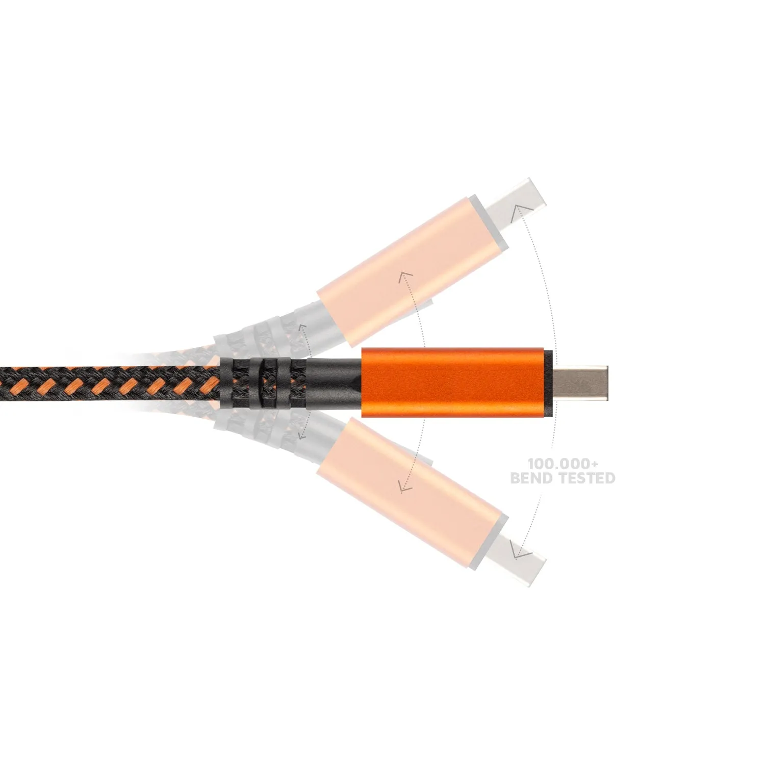 Xtreme USB auf Micro USB Kabel - 1.5 Meter - Schwarz/Orange