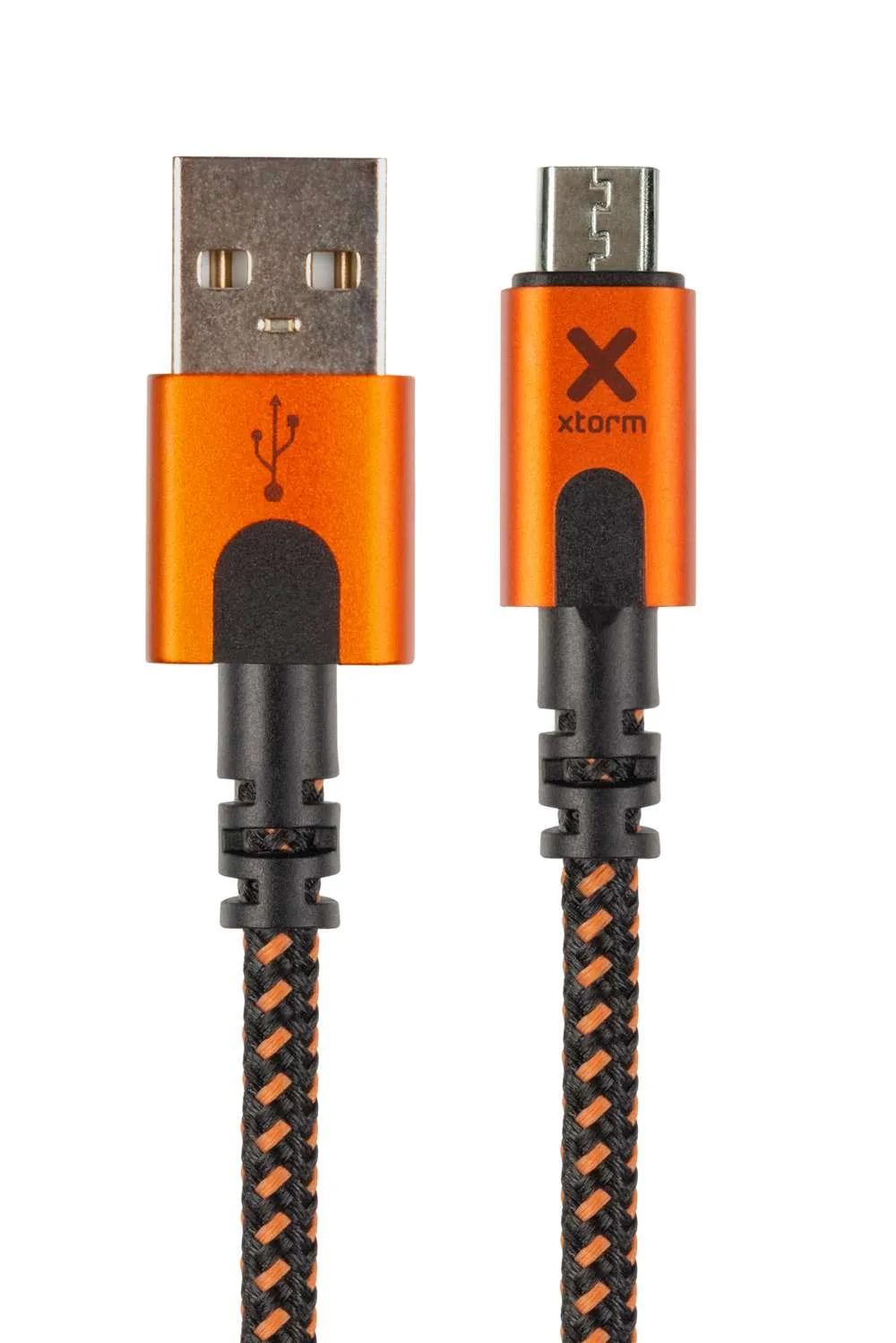 Xtreme USB auf Micro USB Kabel - 1.5 Meter - Schwarz/Orange